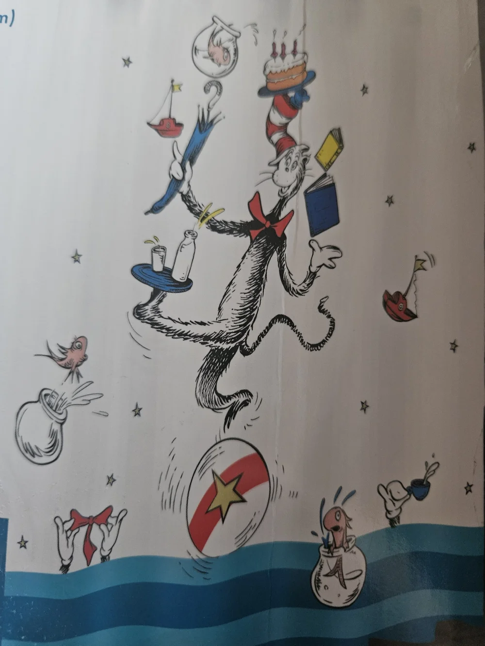 Dr. Seuss The Cat in the Hat Shower Curtain